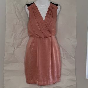 BCBGeneration Mini Satin Pink Dress